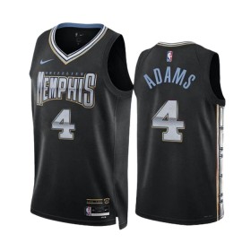 Memphis Grizzlies Steven Adams 4 Nike 2022-23 City Edition Musta Miesten Pelipaidat Swingman